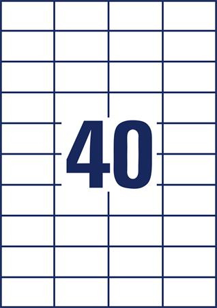 Etikety, univerzálne, 52,5x29,7 mm, AVERY ZWECKFORM, 4000 etikiet/bal 3