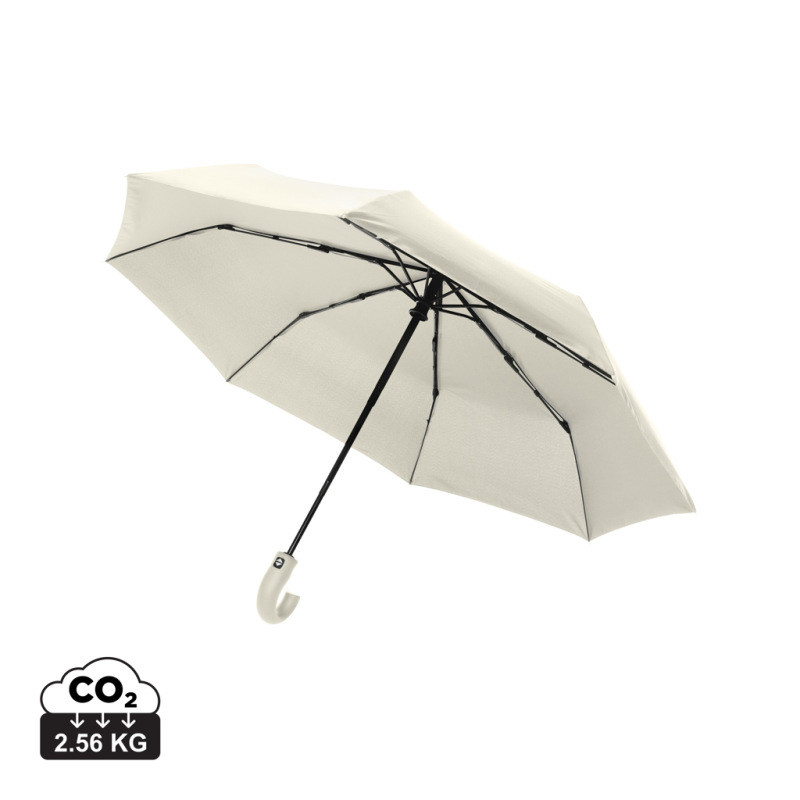 KENTO URBAN 21" AWARE™ 190T RPET dáždnik s auto otv./zatv. béžová