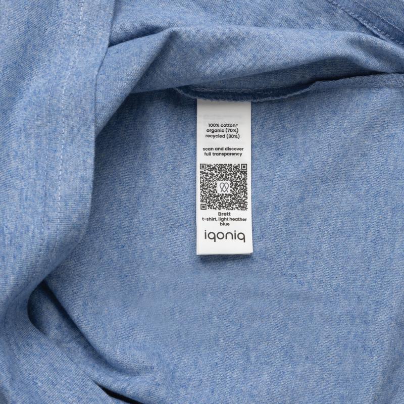 Tričko Iqoniq Brett z recykl. bavlny light heather blue XXL 4