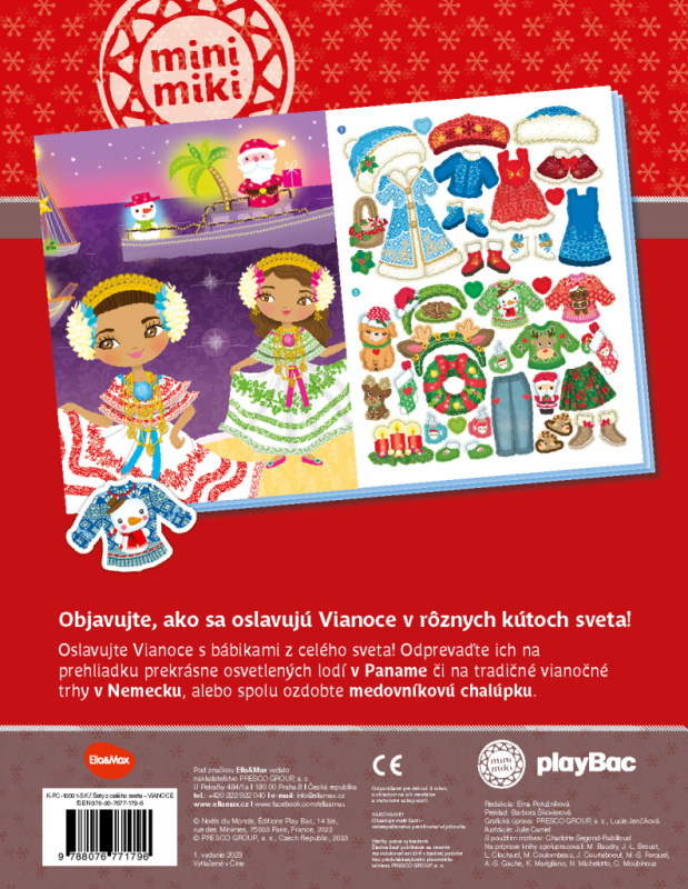 Šaty z celého sveta VIANOCE ─ Kniha samolepiek 10