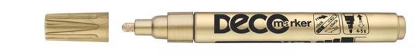 Lakový popisovač, 2-4 mm, ICO "Decomarker", zlatý
