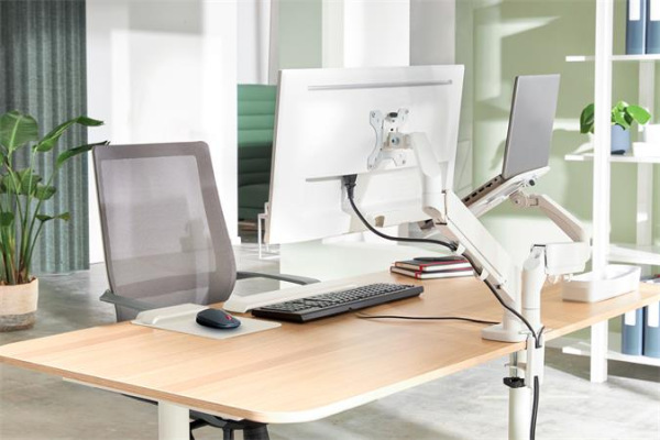 Rameno na monitor a notebook, LEITZ "Ergo Dual", svetlosivá 8