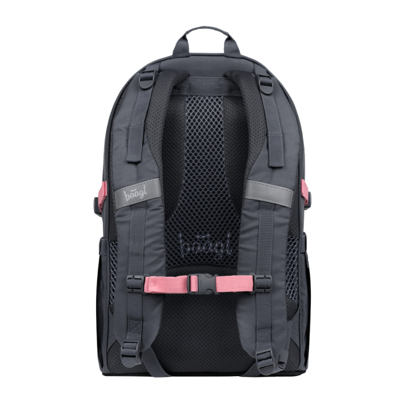 BAAGL SADA 3 Core Logo ružová: batoh, peračník, vrecko GRS 3