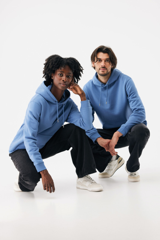 IQONIQ Joshua Unisex mikina s kapucňou z rec. bavlny moon blue XXL 18