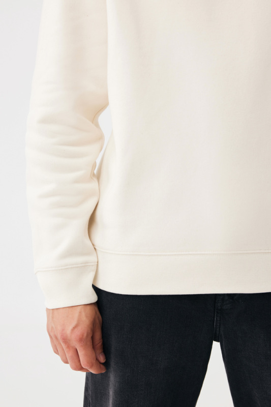IQONIQ Toria Unisex mikina s okrúhl. výstrihom z rec. bavlny natural raw M 14