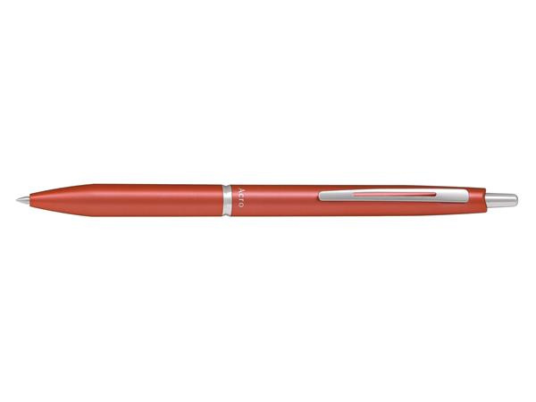 Guľôčkové pero, 0,32 mm, stláčací mechanizmus, kovovo červené telo, PILOT "Acro 1000", mod