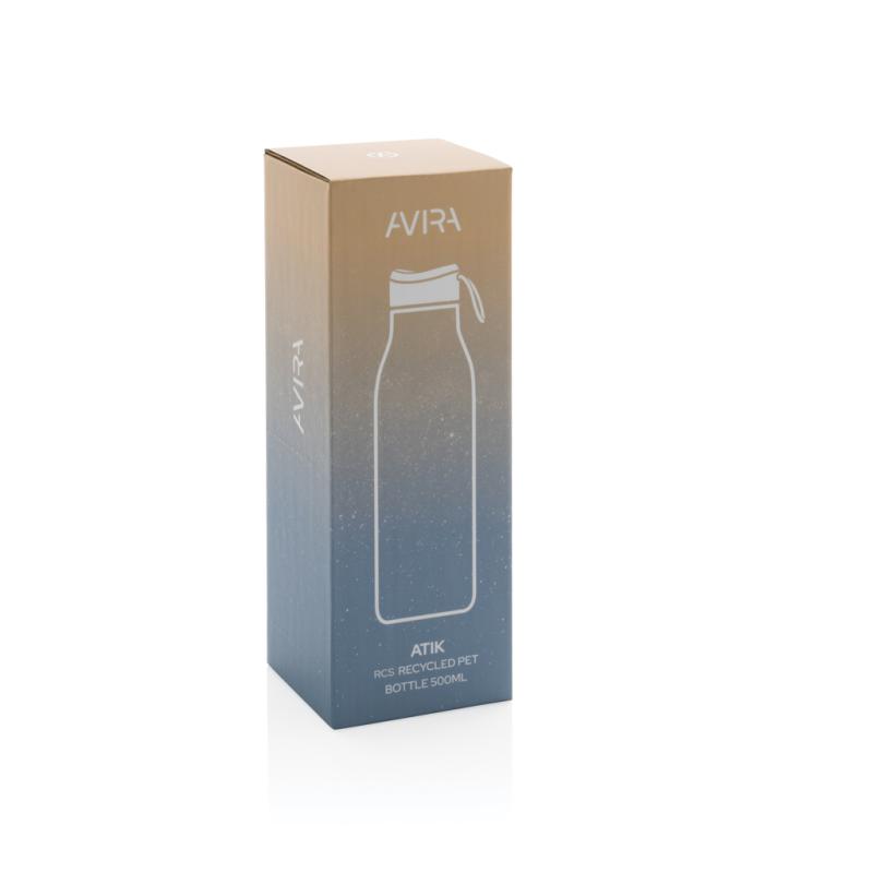 Fľaša na vodu Avira Atik 500ml z RCS recyklovaného PET čierna 11