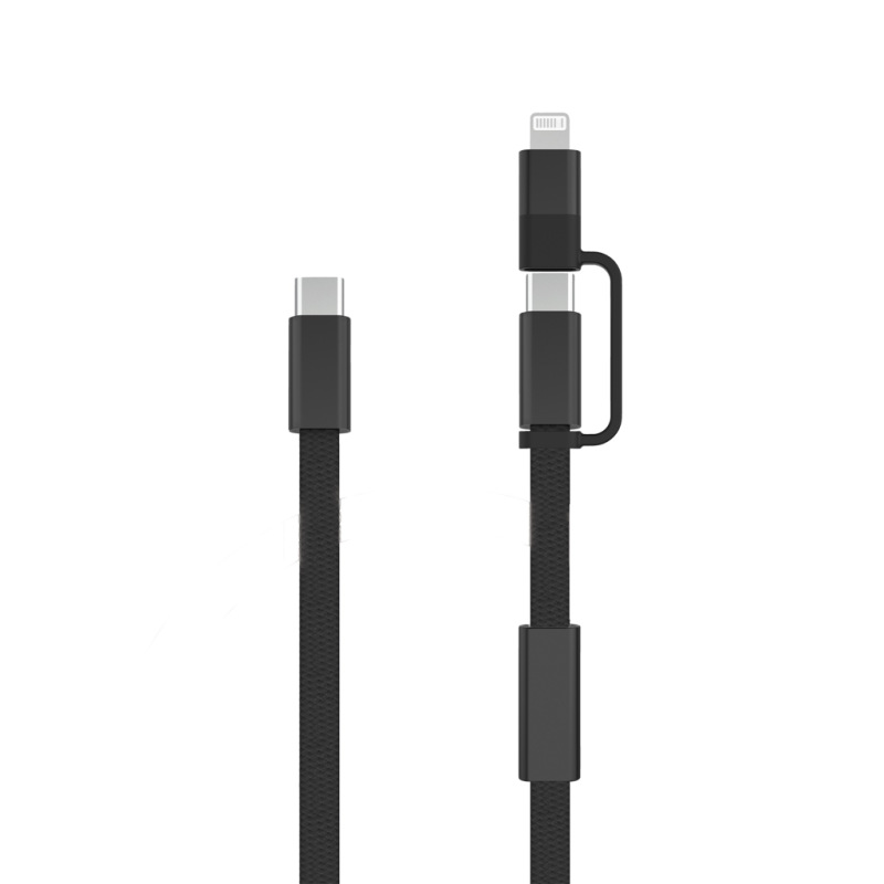 Arc RCS 60W 120 cm 2 v 1 rýchlonabíjací kábel čierna