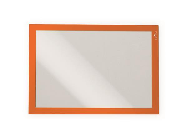 Informačný panel, A4, samolepiaca zadná strana, DURABLE "DURAFRAME®", oranžový 2