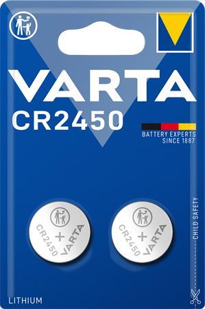 Gombíková batéria, CR2450, 2 db, VARTA "Professional" 1