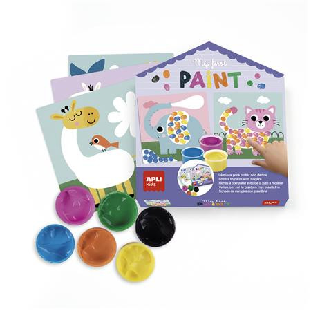 Prstové farby, APLI Kids "My first paint", zvieratká 2