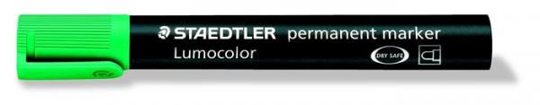 Permanentný popisovač, 2 mm, kužeľový hrot, STAEDTLER "Lumocolor 352", zelený