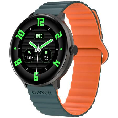 Smart hodinky, CANYON " Jacky SW-69", zelené-oranžové 1