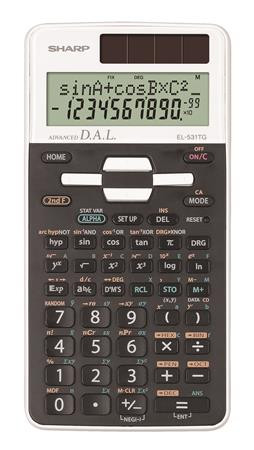 Kalkulačka, vedecká, 273 funkcií, SHARP "EL-531", biela