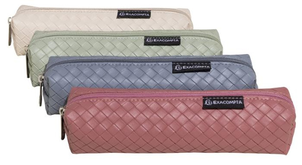 Peračník, na zips, hranatý, EXACOMPTA "Sienna", mix farieb 2