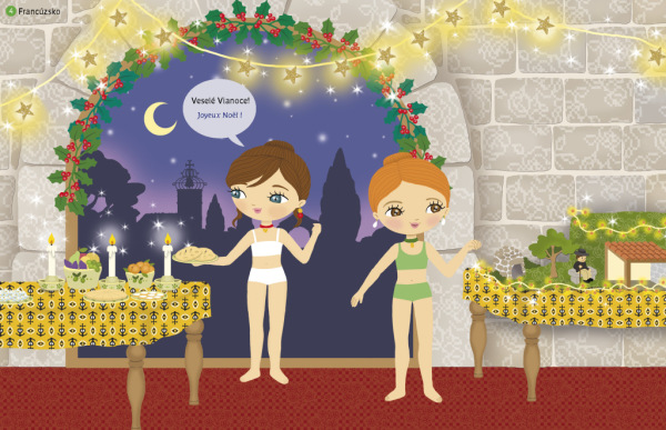 Šaty z celého sveta VIANOCE ─ Kniha samolepiek 3