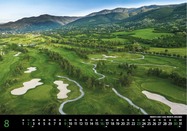 Nástenný kalendár Golf 2026 8