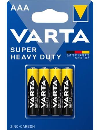 Batéria, AAA mikro, 4 ks, VARTA "Super Heavy Duty"