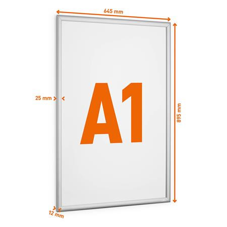 Informačný panel, hliníkový, do exteriéru, A1, DURABLE "Outdoor", strtieborný 3