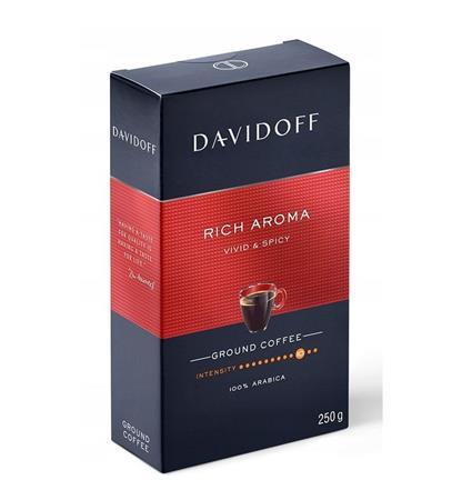 Káva, pražená, mletá, 250 g, DAVIDOFF "Rich Aroma"