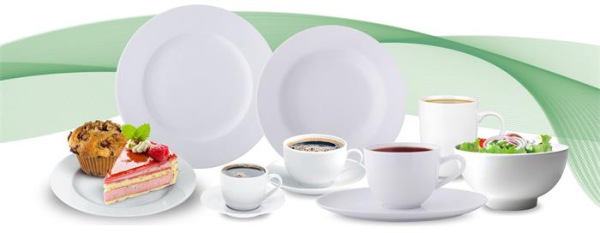 . Hlboký tanier, biela, 23 cm, 6-kusový set, "Economic" 2