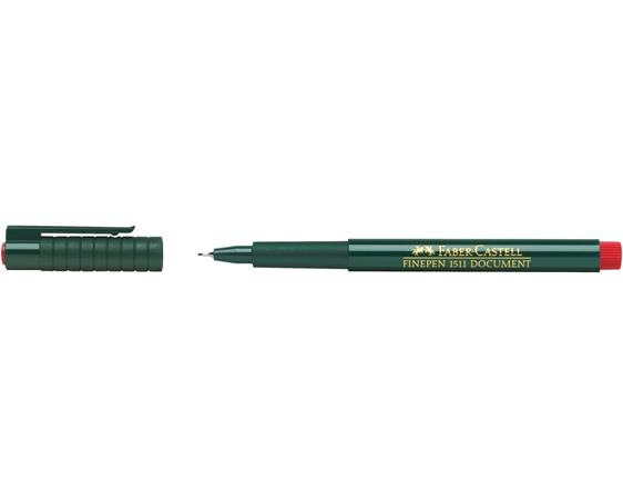 Liner, 0,4 mm, FABER-CASTELL "Finepen 1511", červený 1
