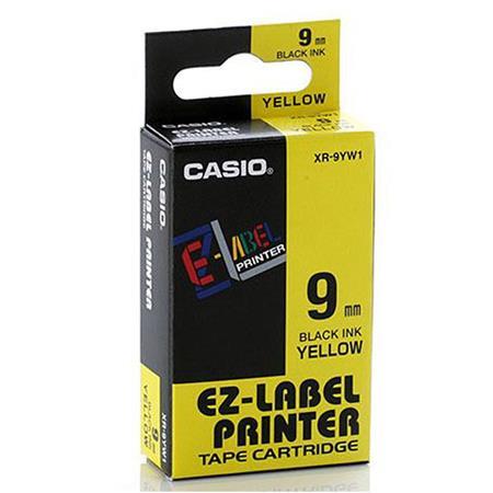CASIO 9mm x 8m páska žltá-čierna