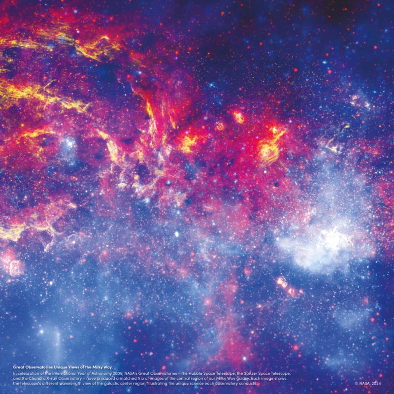 NOTIQUE Poznámkový kalendár NASA 2025, 30 x 30 cm