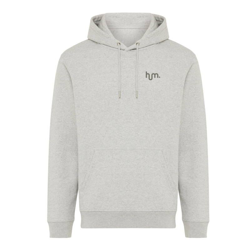 IQONIQ Joshua Unisex mikina s kapucňou z rec. bavlny light heather grey XXXL 4