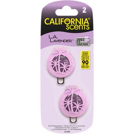 Vôňa do auta, mini difúzor, 2*3 ml, CALIFORNIA SCENTS "La Lavender"