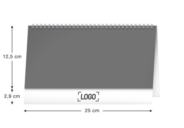 NOTIQUE Stolový kalendár Plánovací CZ/SK 2025, 25 x 12,5 cm