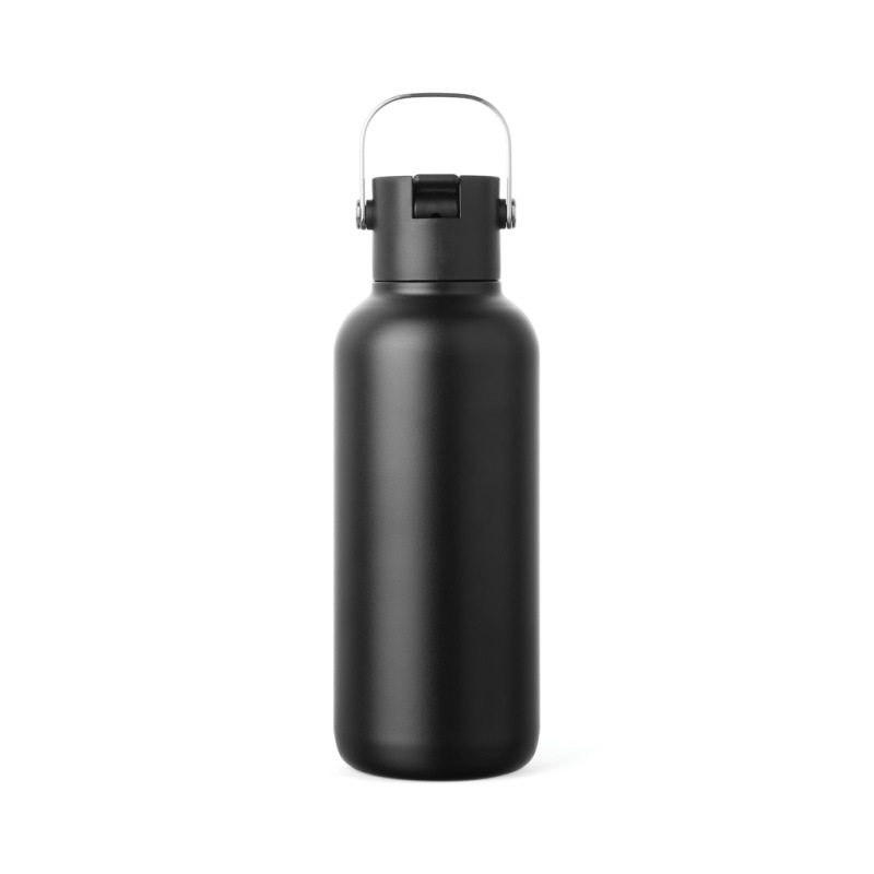 VINGA Cael RCS nerezová fľaša so slamkou 600 ml čierna 5