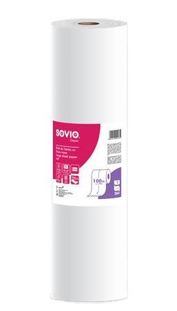 Prekrývacia rolka na vyšetrovací stôl, 2-vrstvová, 59 cm × 100 m, 264 hárkov, SOVIO