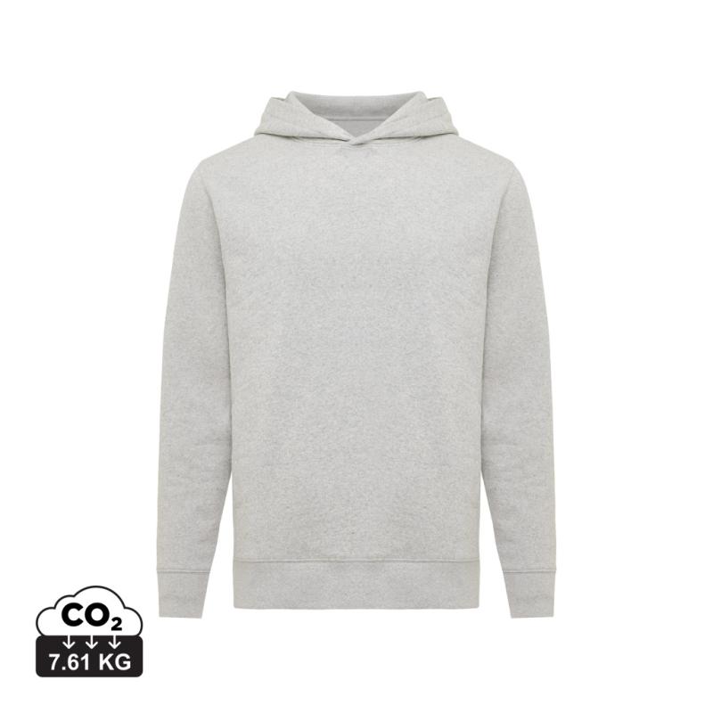 Mikina s bočnými vreckami Iqoniq Yengo z rec. bavlny light heather grey XXL