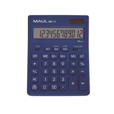 Kalkulačka, stolová, 12-miestna, MAUL "MXL 12", modrá