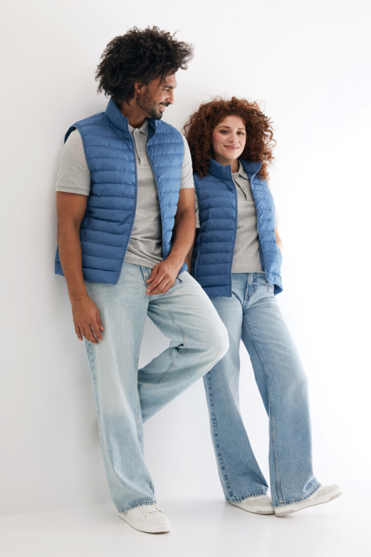 Pánska vesta IQONIQ Meru z recykl. polyesteru moon blue S 10