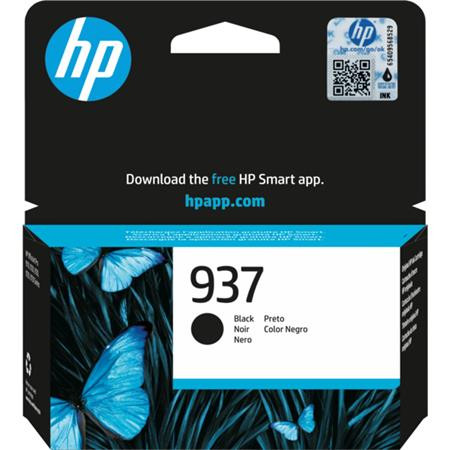 4S6W5NE Atramentová náplň pre tlačiarne OfficeJet Pro 9120e, 9130e, HP 937, čierna, 1250 s 1
