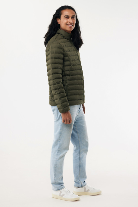 IQONIQ Maiko pánska prešívaná bunda z rec. polyesteru khaki L 6