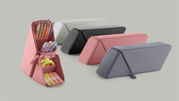 Peračník, displej, na zips, silikónový, dvojfarebný, multifunkčný, APLI "Up North", mix fa 4