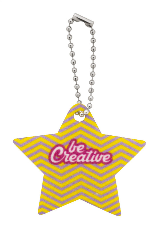 CreaFelt Key Xmas vlastný vianočný prívesok na kľúče, hviezda