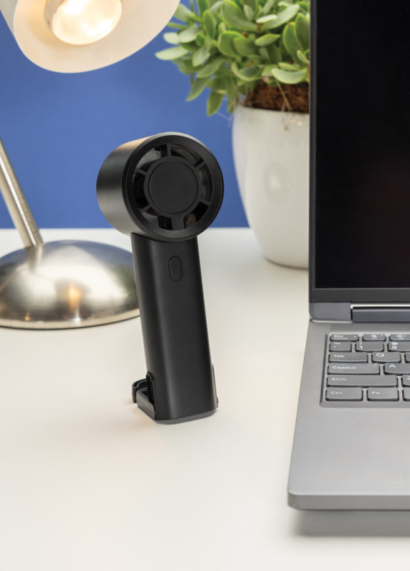 Twist RCS prenosný nabíjateľný ventilátor z rec. plastu čierna 11