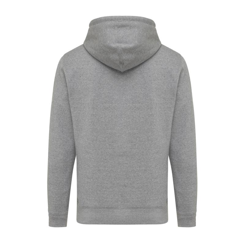 Ľahká mikina s kapucňou Iqoniq Rila z recykl. bavlny light heather anthracite XL 2