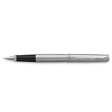 Plniace pero, klip a telo striebornej farby, PARKER "Royal Jotter" 4