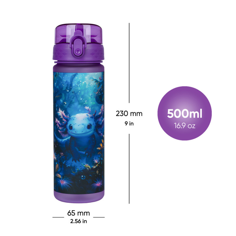 BAAGL Tritanová fľaša na nápoje Axolotl, 500 ml 5