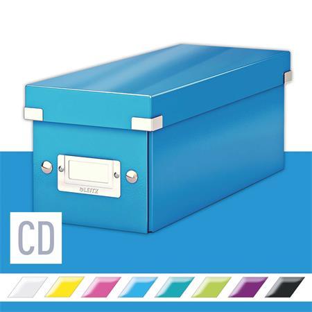 Úložná škatuľa na CD, LEITZ "Click&Store", modrá