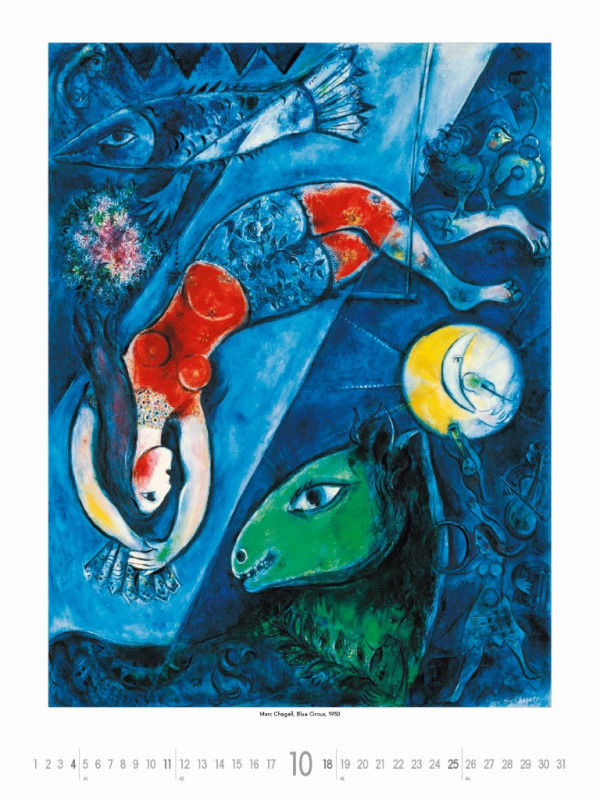 Nástenný kalendár Marc Chagall 2026 10