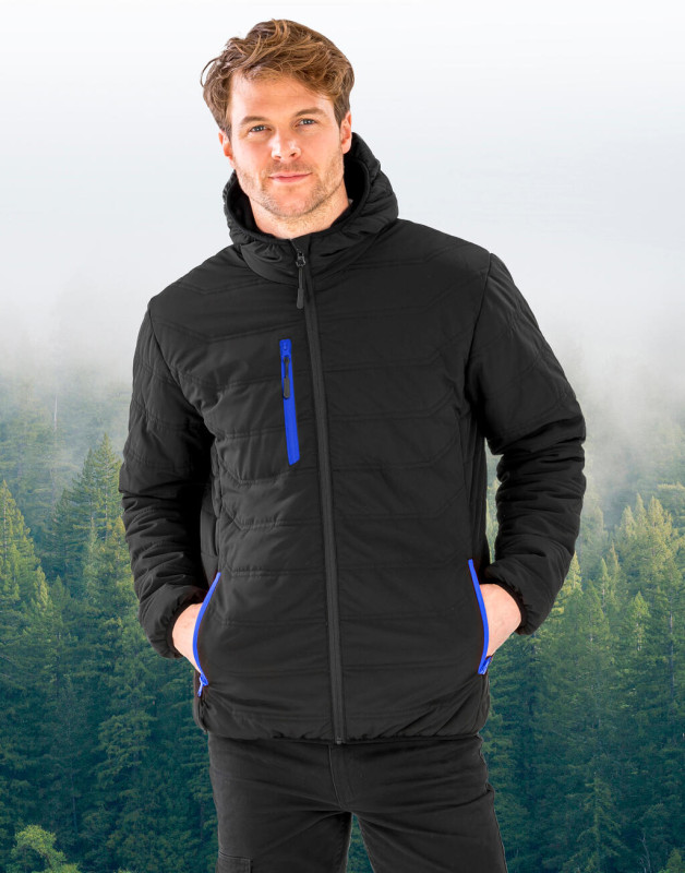 Bunda Black Compass Padded Winter Jacket