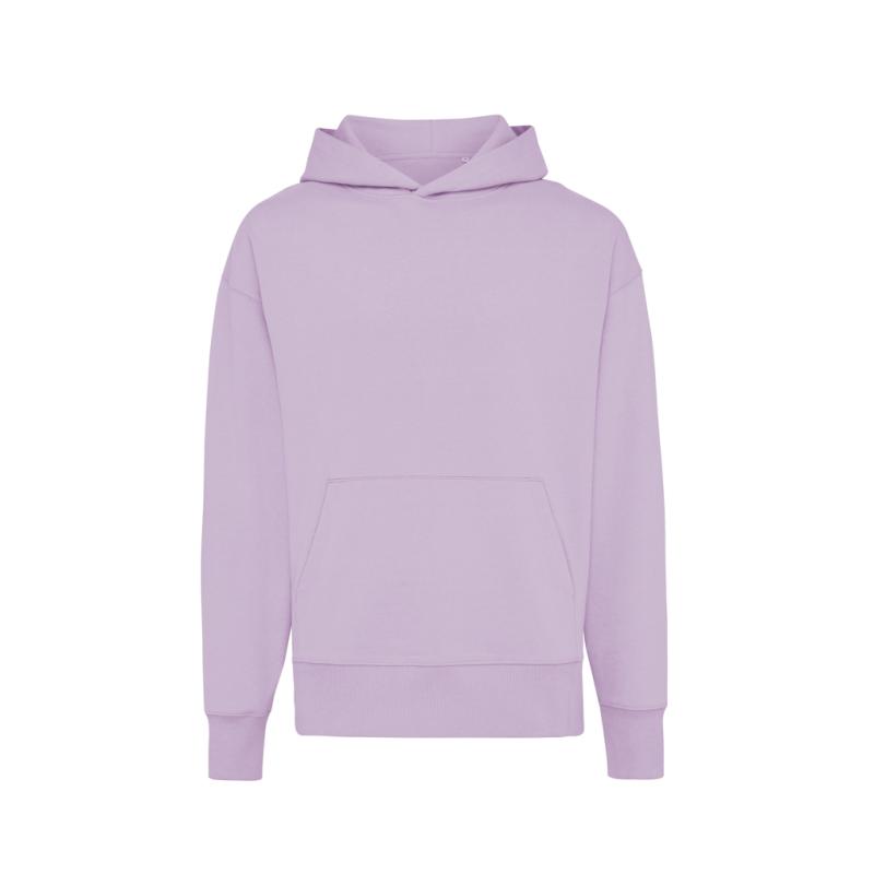 Mikina s kapucňou Iqoniq Yoho relaxed fit z recykl. bavlny lavender XXS 1