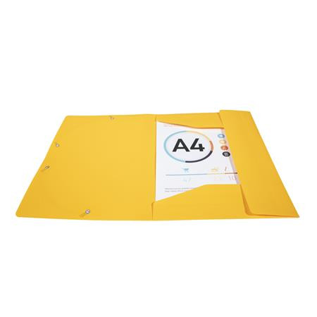 Doska s gumičkou, PP, A4, EXACOMPTA "Opaque", žltá 3