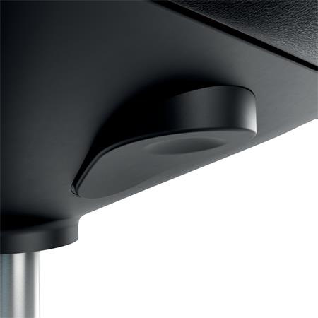 Pracovná stolička, s kolieskami, ergonomická, LEITZ "Ergo Comfort Active", tmavosivá 6